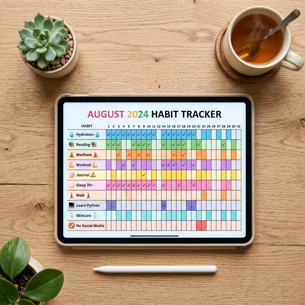50 Habit Tracker Ideas for a Total Life Reset