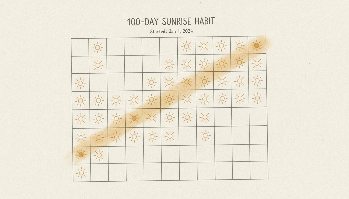 The 100-Day Morning Sunlight Challenge for Better Sleep - illustration 2